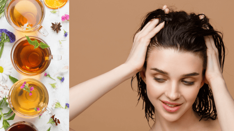 The Best Herbal Tea Rinses for Growing Healthy Hair!