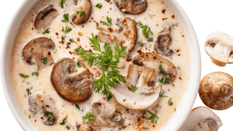 Vegan Cream of Mushroom Soup Recipe!